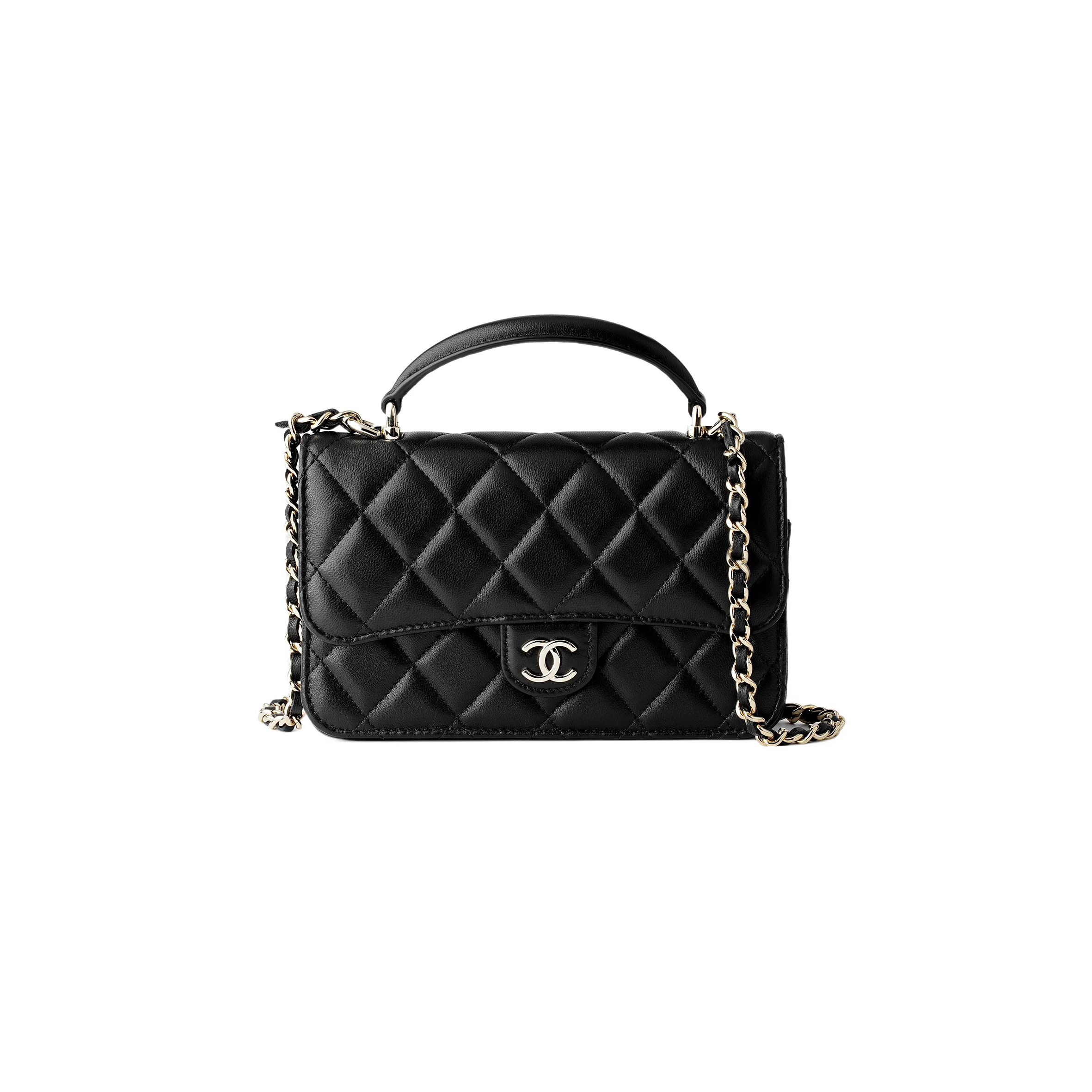 CHANEL 23P WOC CHAIN FLAP SHEEP LEATHER HAND CROSSBODY BAG MINI AP3226 (17*10*4cm)
